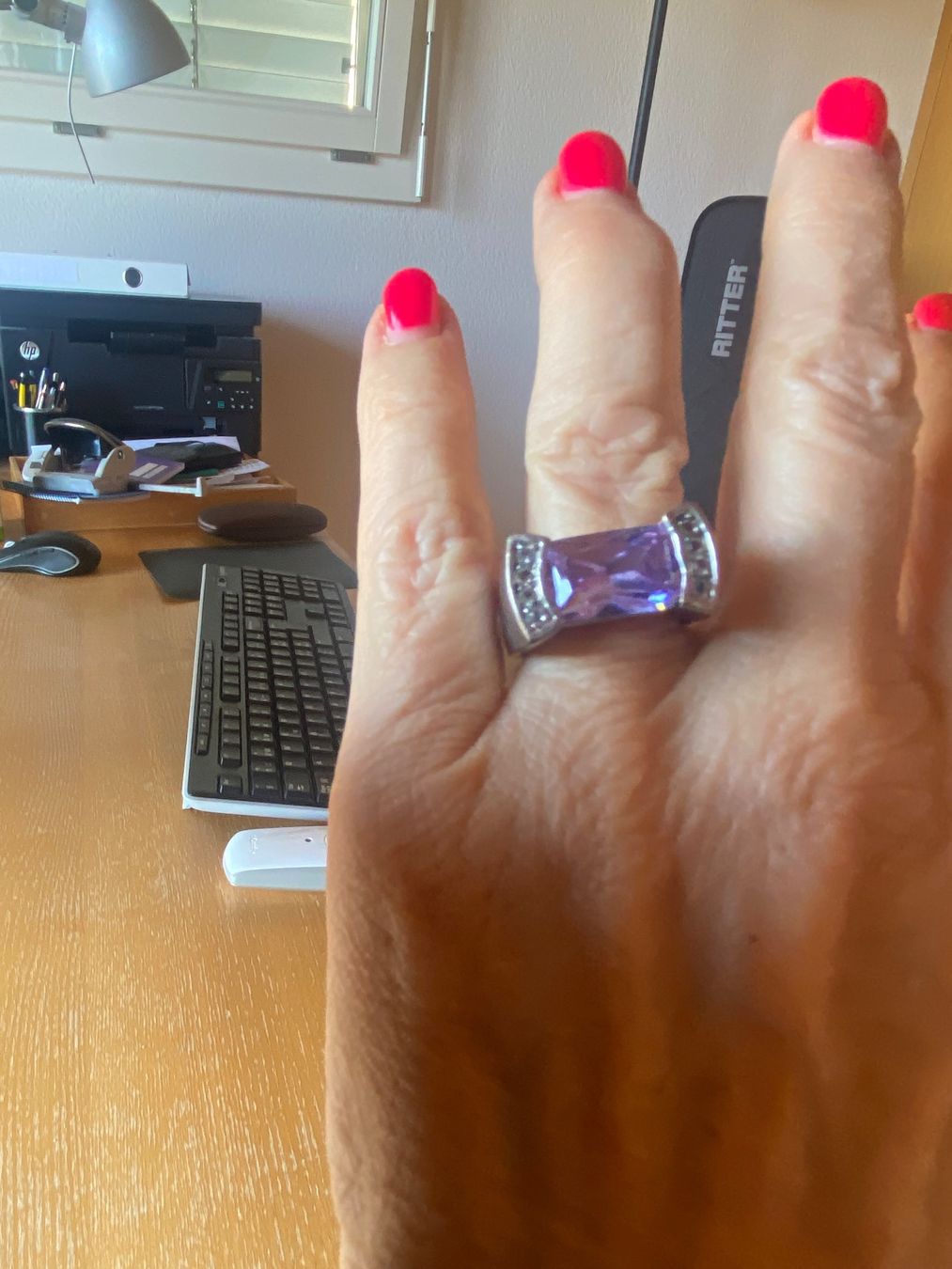 Bagues: Magnifique bague argentée – D'occasion à Belmont-sur-Lausanne par chu_vxf5
