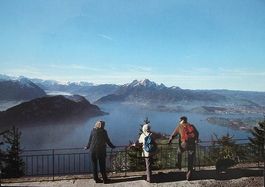 RIGI Blick vom Känzeli auf Vierwaldstättersee, Pilatus, ...