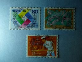 1985 Sonderpostmarken 717 - 719 ET Vollstempel