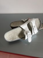 Sandale Leder Weiss Grösse 40 Neu mit Etikett