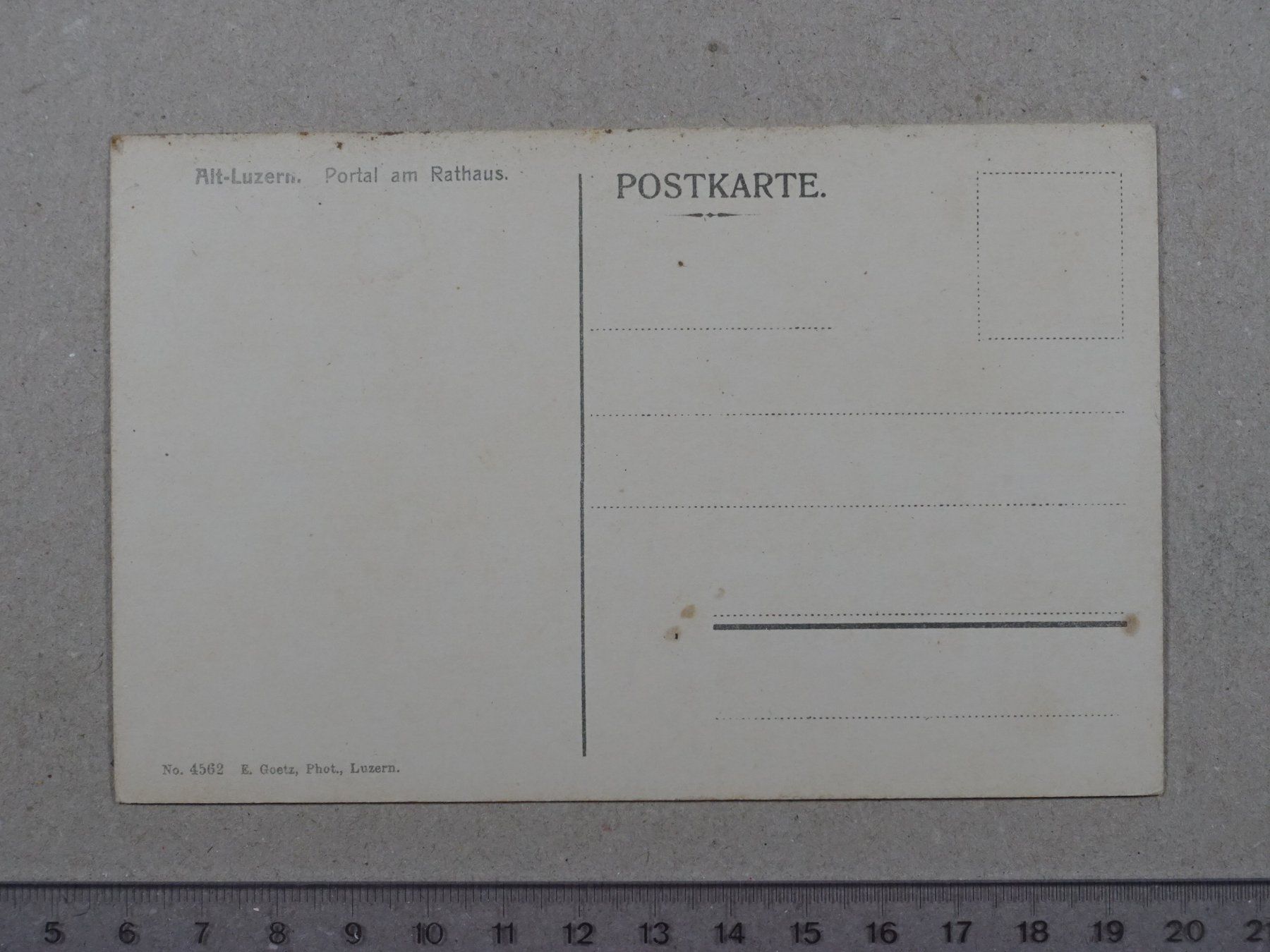 Cartes postales: Luzern, Portal am Rathaus – D'occasion à Lenzburg par fh1 1