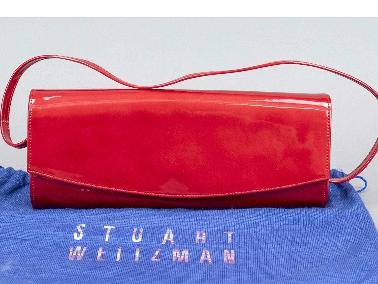Stuart Weitzman Borse da donna: Stuart Weitzmann, Red leather Baguette Bag Sac – Usato da Morges venduto da 4WLS