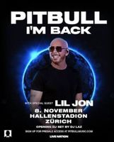 2x1 Stehplatz Tickets für Pitbull am 8.11.2026 Hallenstadion