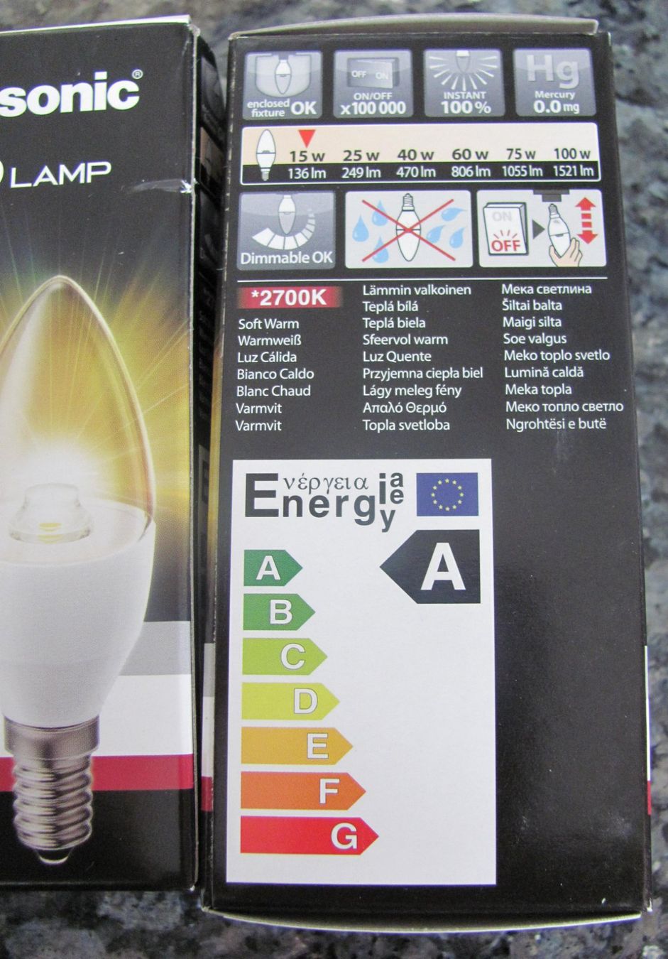 Lampen: 10 stück 4W Panasonic Led Birne E14 dimmbar – Neu und originalverpackt aus Uerkheim von Kaufoption 2