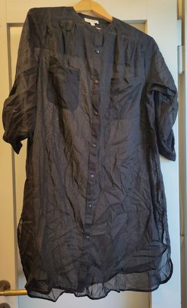Lange schwarze Bluse/Tunika von Manor, Gr. S/M, neu