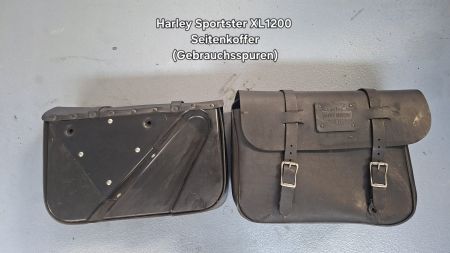 Harley Sportster XL 1200 Seitenkoffer Leder (ohne Halterung)