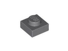 LEGO - 100x Dark Bluish Gray Plate 1x1 - 3024 - NEW