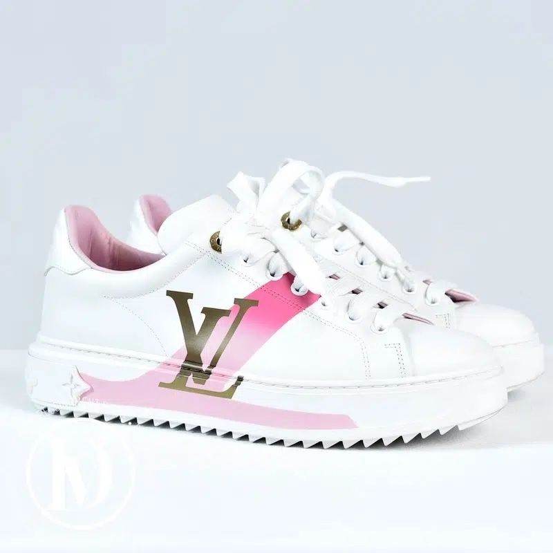 Louis Vuitton Damenschuhe: Lous Vuitton Time out Leder Snakers original – Neu (gemäss Beschreibung) aus Merlischachen von rosip 1