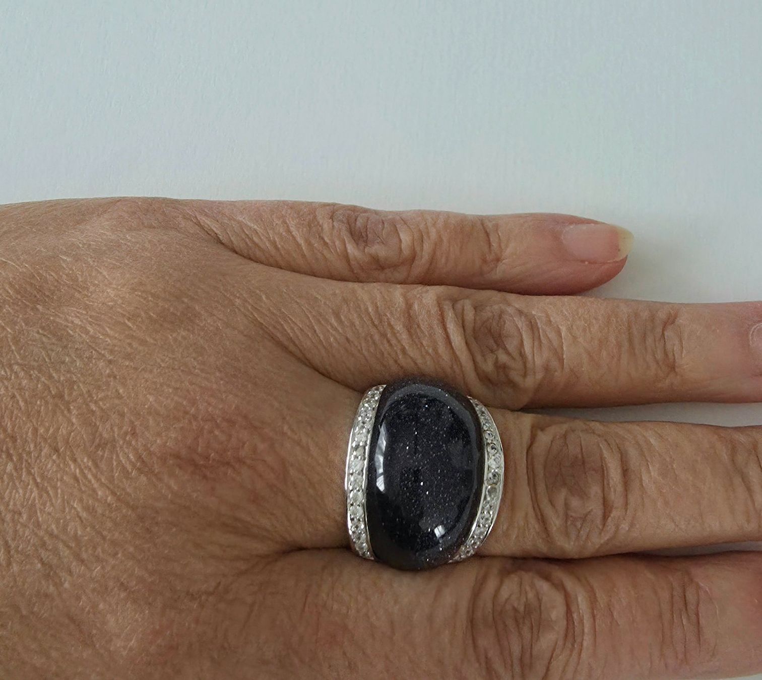 Anelli: Eleganter Silberring 925 mit Blaufluss Edelstein - NEU – Nuovo e nell'imballaggio originale da Uetikon am See venduto da Coralreef 4