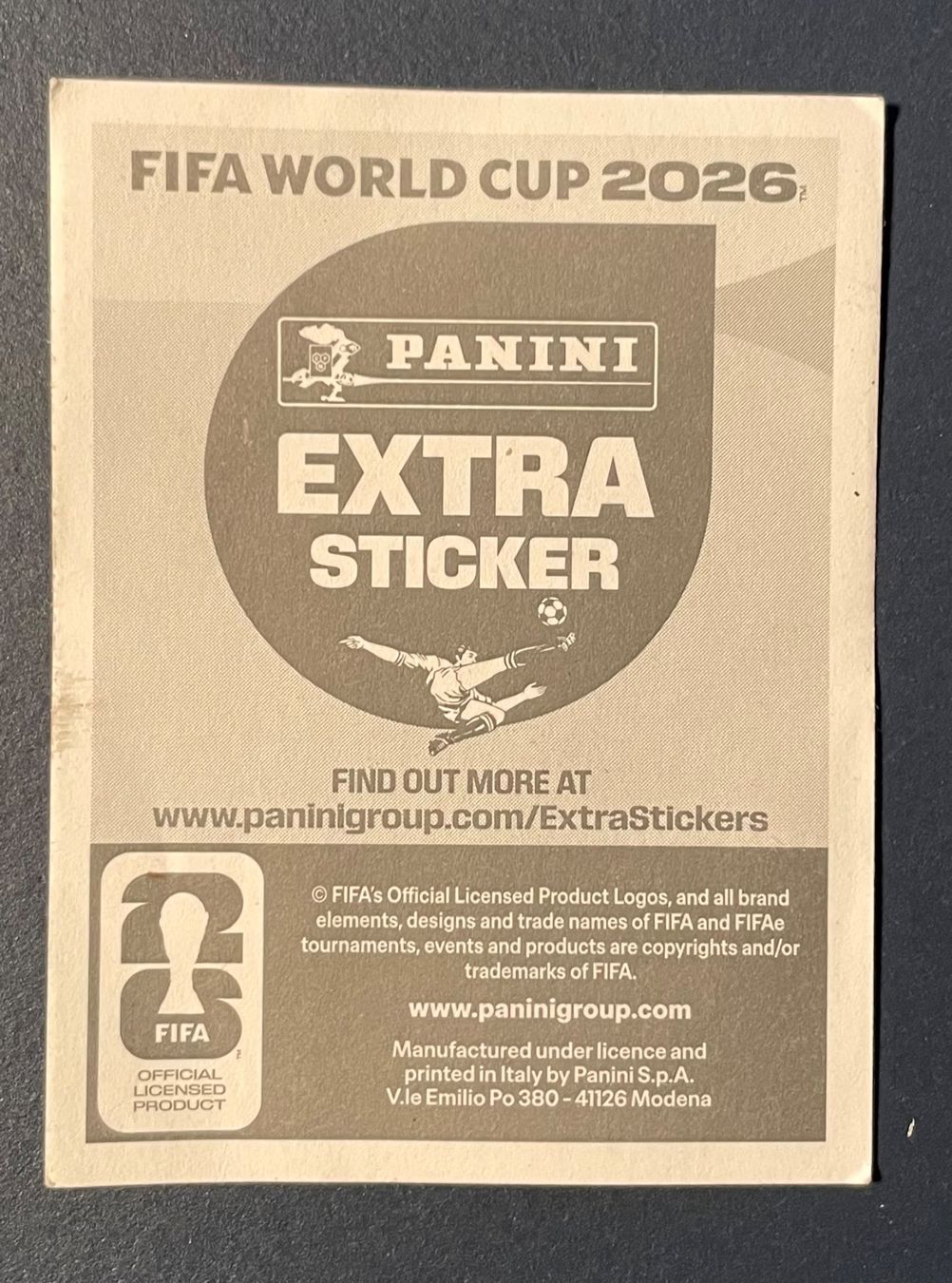 Panini Carte collezionabili: Panini WM 2026 Extra Sticker Ronaldo – Nuovo (secondo la descrizione) da Zürich venduto da Alkina 1