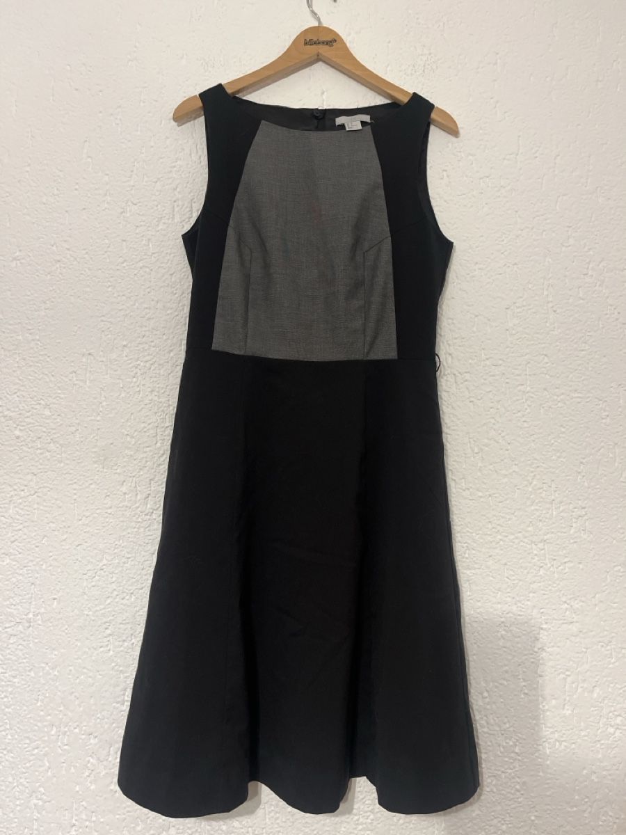 H&M Vestiti: Elegantes, schwarzes Kleid mit grauem Einsatz, Grösse 36 – Usato da Oberegg venduto da MZ_DiesundDas