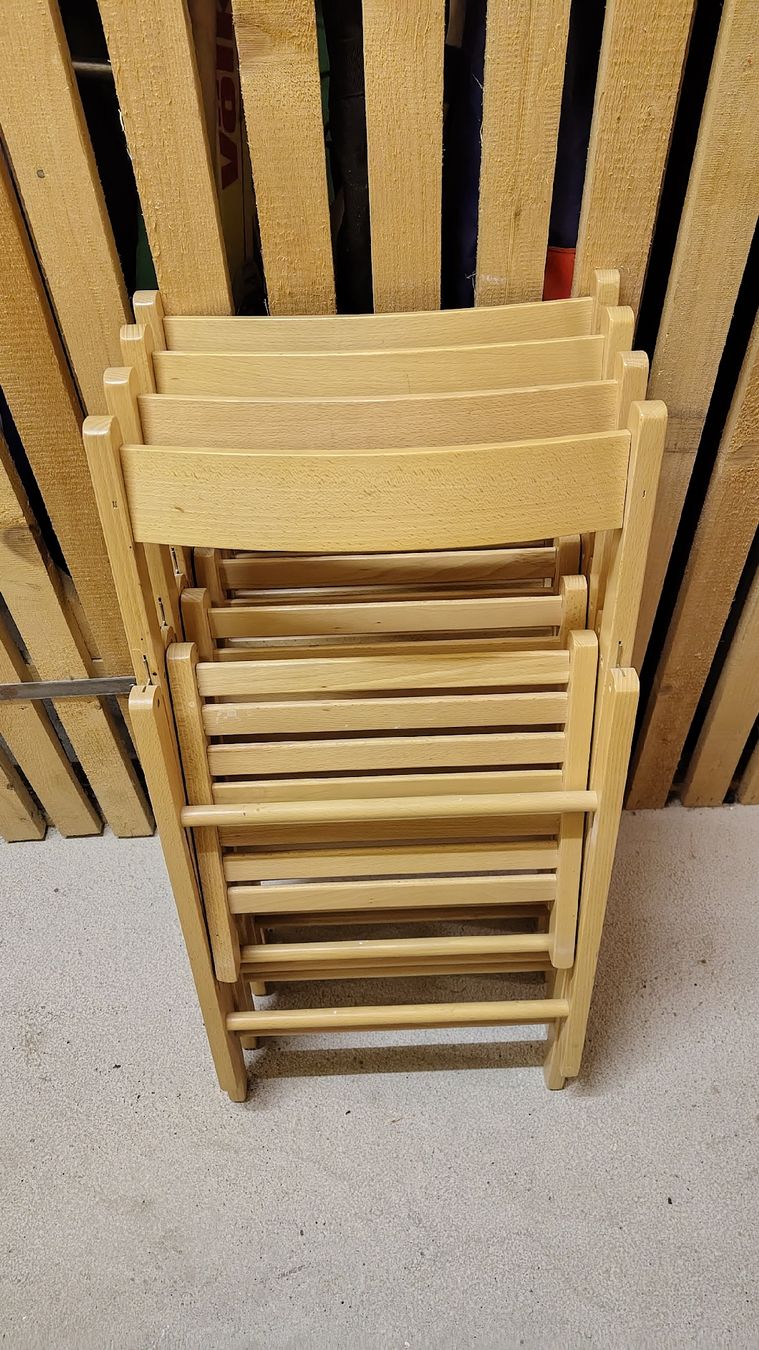 Ikea Tischset: 4 chaises pliables IKEA en bois de hêtre – Neu (gemäss Beschreibung) aus Petit-Lancy von Rolandex 3