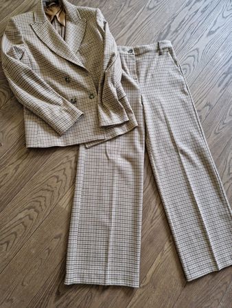 Damen Hosenanzug Weekend MaxMara kariert - Grösse L-XL