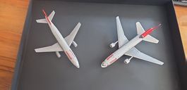 Zwei Flugzeugmodelle Swissair, Ertl