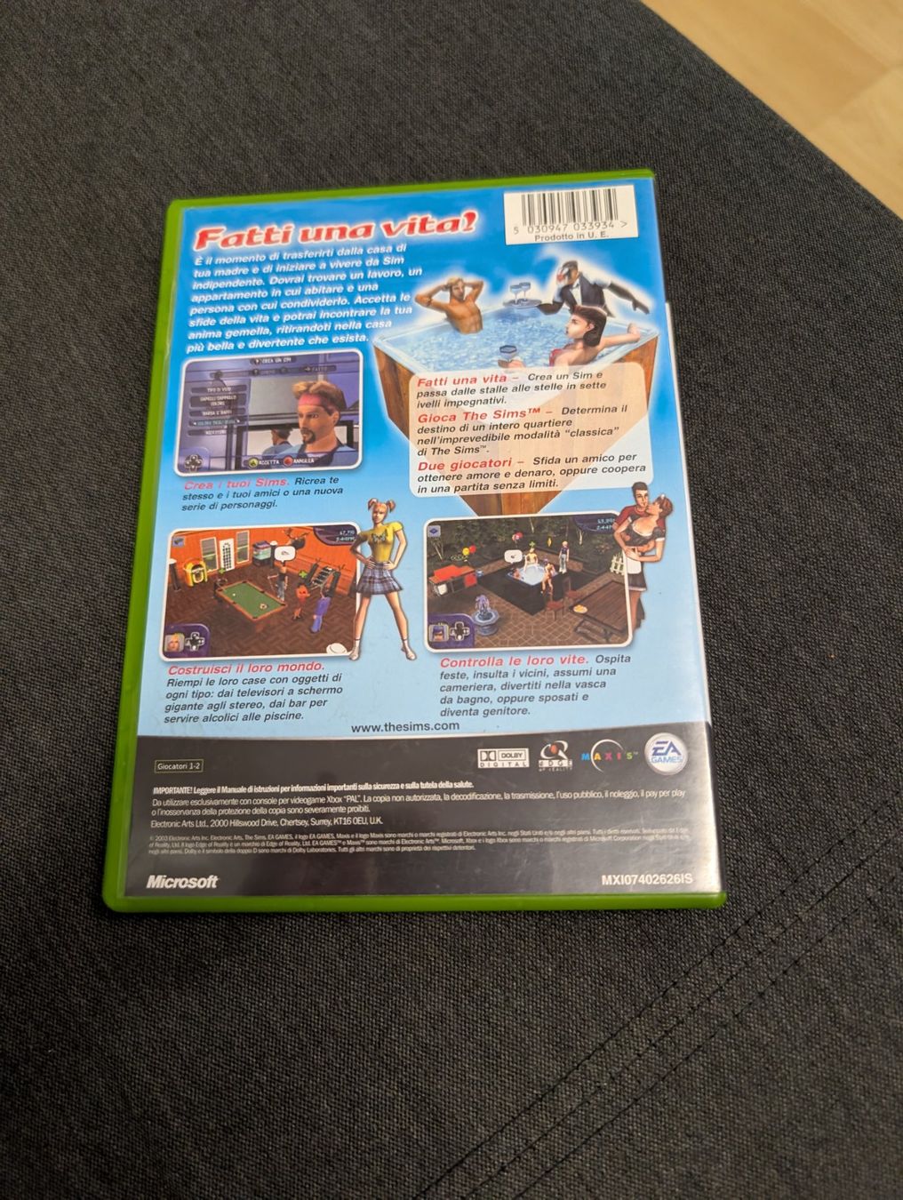 Giochi: The sims Microsoft Xbox – Usato da Giubiasco venduto da Ticinerd 1