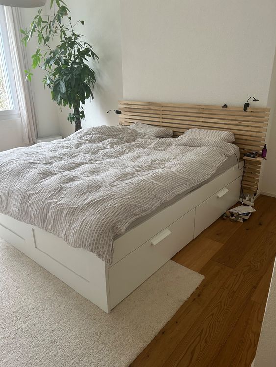 Stilvolle Malm Bett Kopfteil Ebenbild