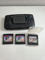Sega Game Gear Konsole mit drei Spielen Defekt
