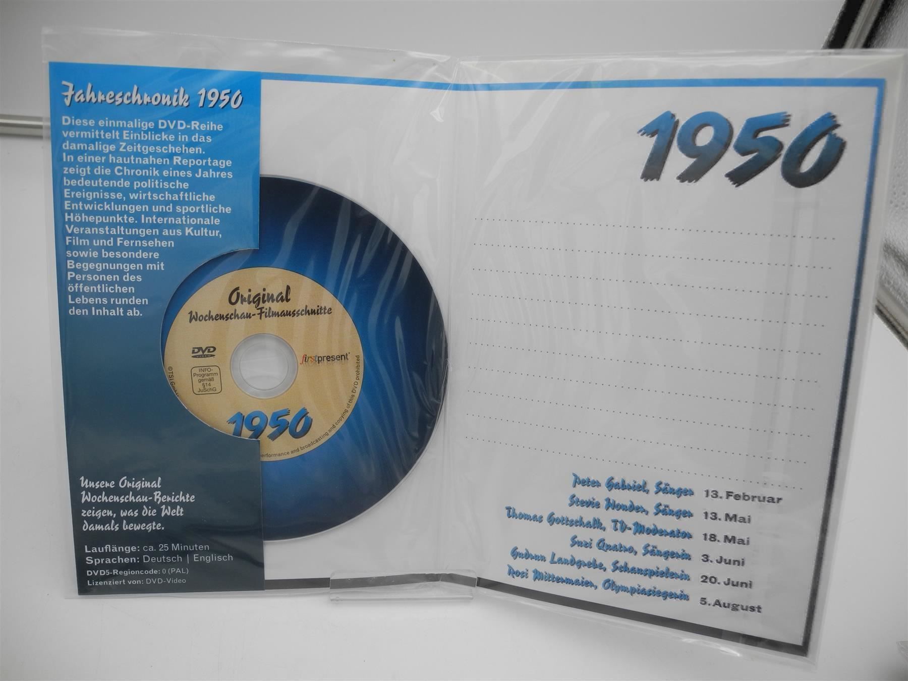 Karten: Geburtstagskarte mit CD, Jahr 1950 – Neu und originalverpackt aus Kottwil von Crazyrolf 1