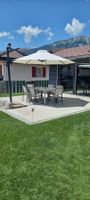 Parasol de jardin d'occasion, comme neuf!