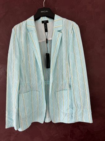 Marccain Toller  Blazer himmelblau mit Streifen N4 Gr 40,M
