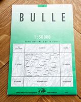 Grüne Landeskarte der Schweiz Bulle, 252, 1:50 000