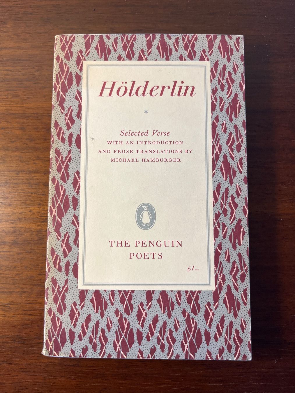 Libri: Buch - Hölderlin, Selected Verse, Poesie – Usato da Luzern venduto da Jiggy_8898