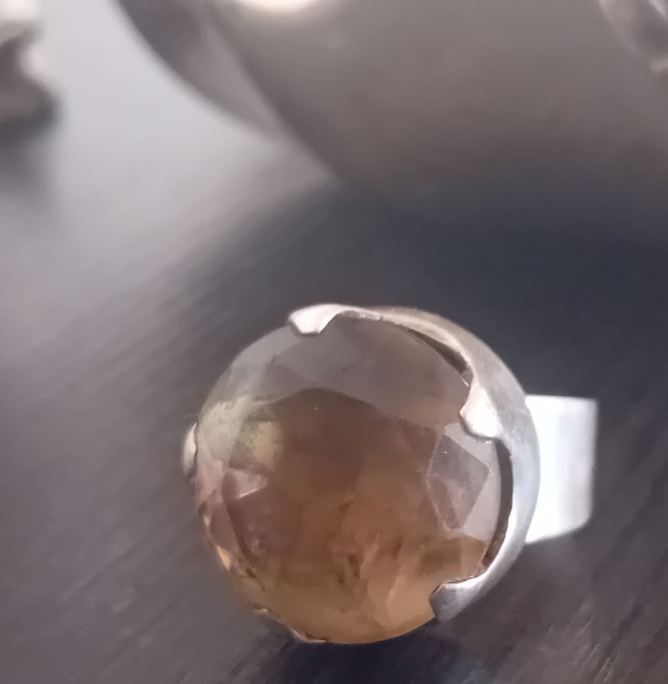 Bague Argent 925 Et Quartz Fumé - Modèle BA-AR-281 - Taille 57 (Marque Délicatement Doux)