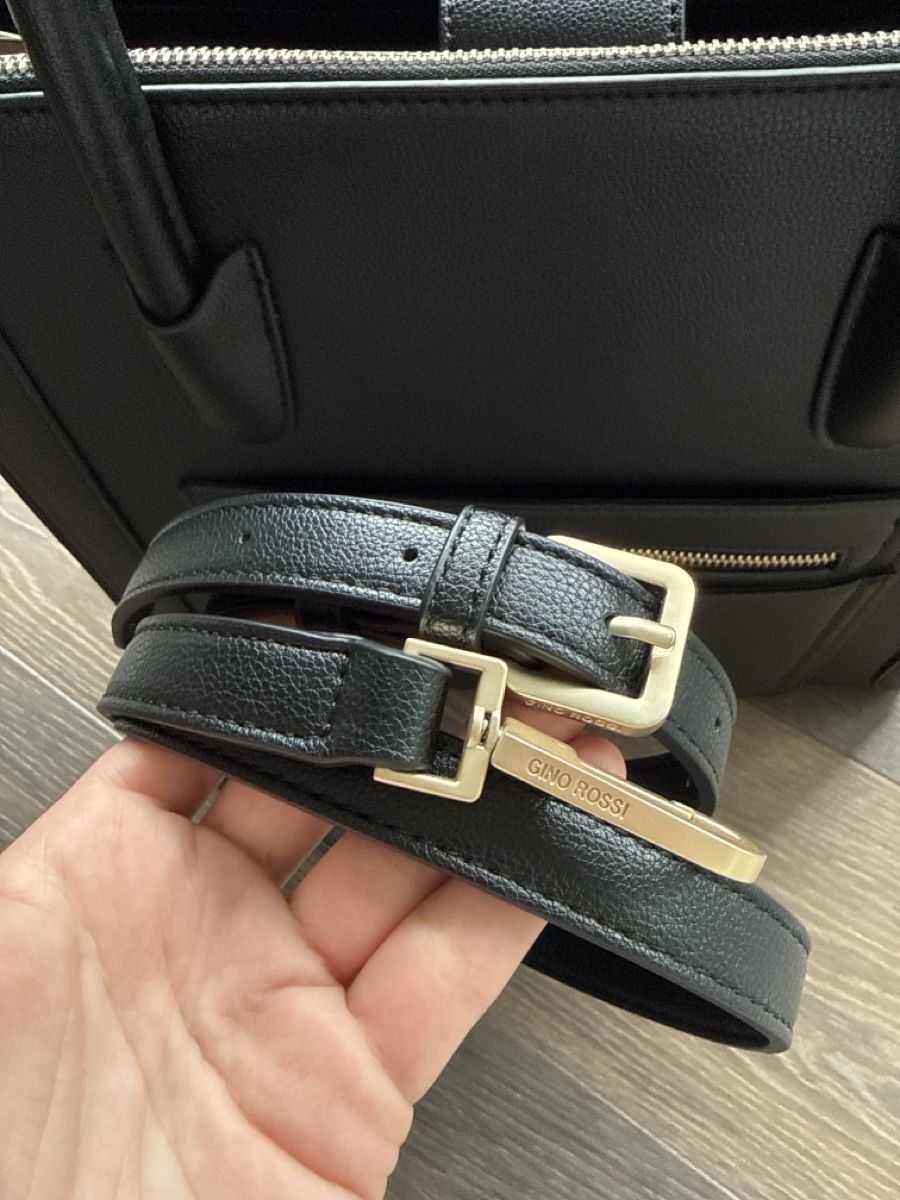 Borse da donna: Gino Rossi Black Tote Bag  – Nuovo (secondo la descrizione) da Wilen b. Wollerau venduto da Nataly_ 8