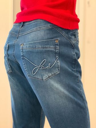 Modische Laurel-7/8 Jeans mit Strickerei