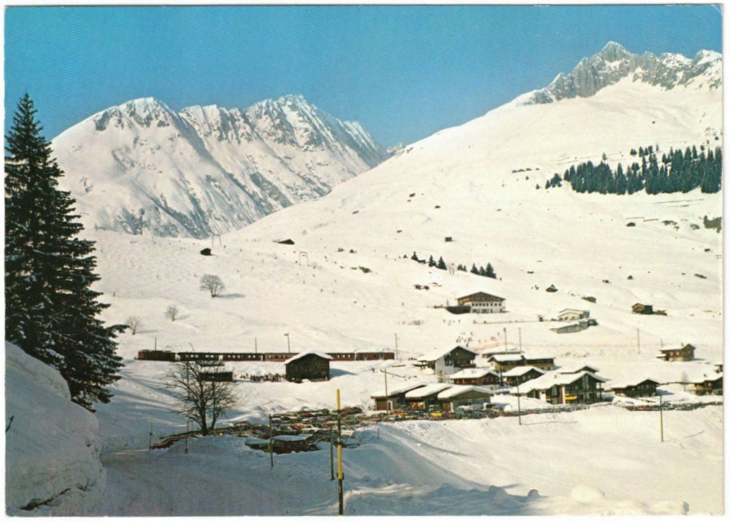 Cartoline postali: Dieni - Dieni mit Skilift Milez – Usato da Binningen venduto da Mountainrider