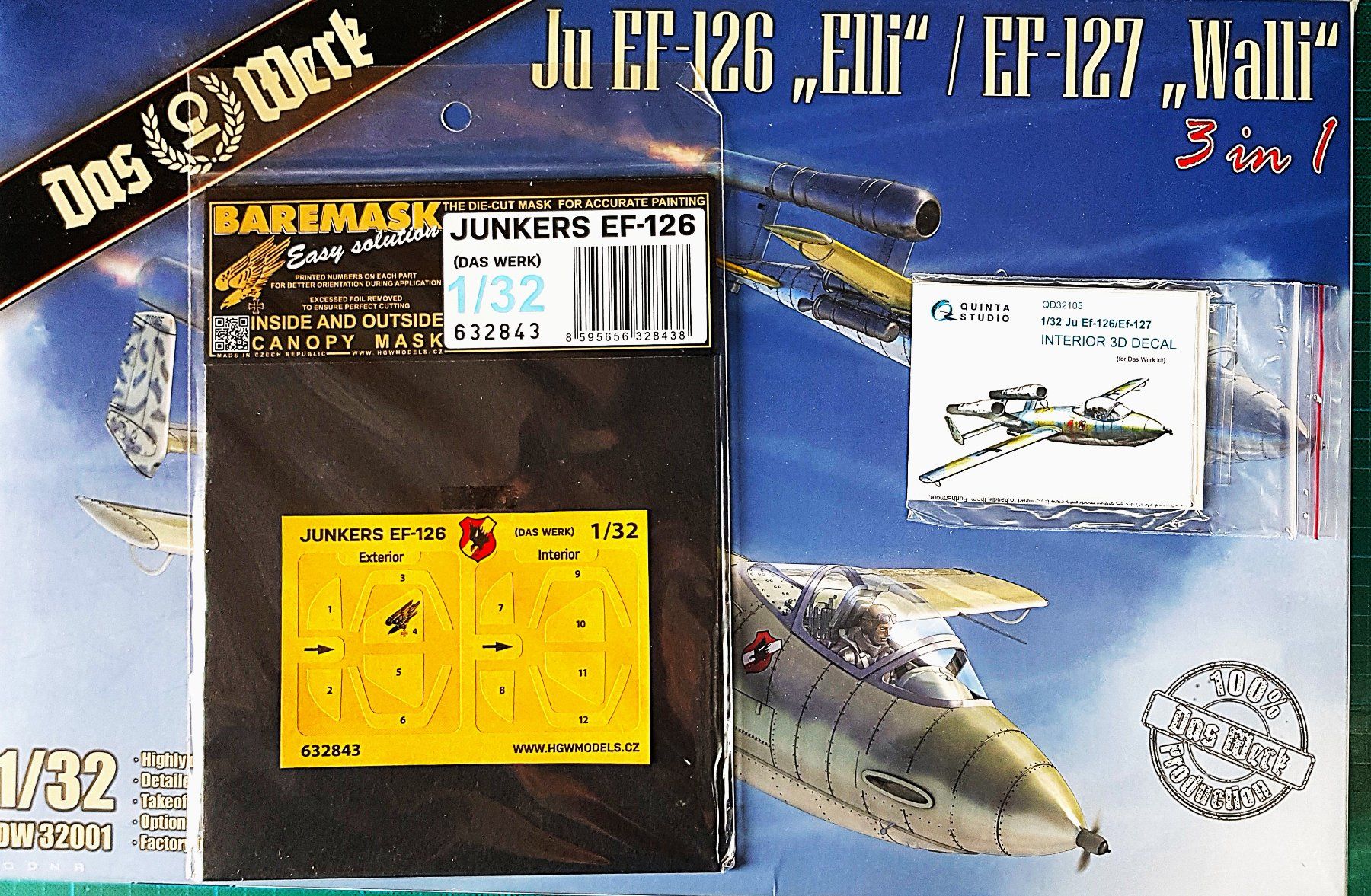 Kit di modellismo & Modellini statici: JUNKERS  EF-126 "Elli"  /  EF-127 "Walli",  Das Werk  1:32 – Nuovo (secondo la descrizione) da Abtwil  SG venduto da Relluem1 3