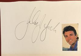 John J. York 1958- Autogramm signiert Karte m.Bild 10x15cm