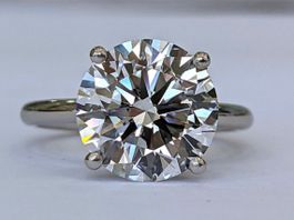 Bague Diamant lad 4,07 carat avec le certificat