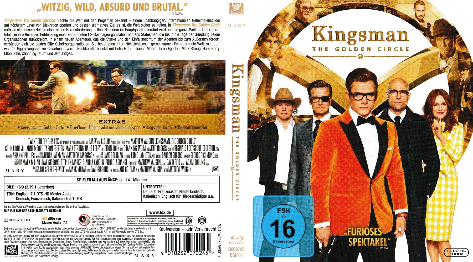 Tous les DVDs: Blu-Ray - Kingsman - The Golden Circle – D'occasion à Langnau am Albis par MediaRescuerKeLoX