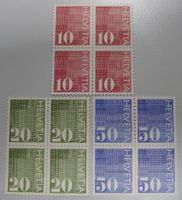 1970, Nr.483RM-485RM (Rollenmarken) im Viererblock **