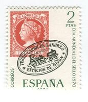 Briefmarke "Berühmte Briefmarke". Spanien