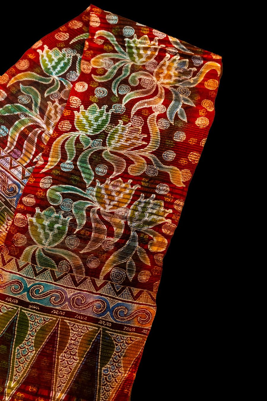 Tessuti: Batik Tulis auf strukturierter Seide – Nuovo (secondo la descrizione) da Romanshorn venduto da ras_b6lp