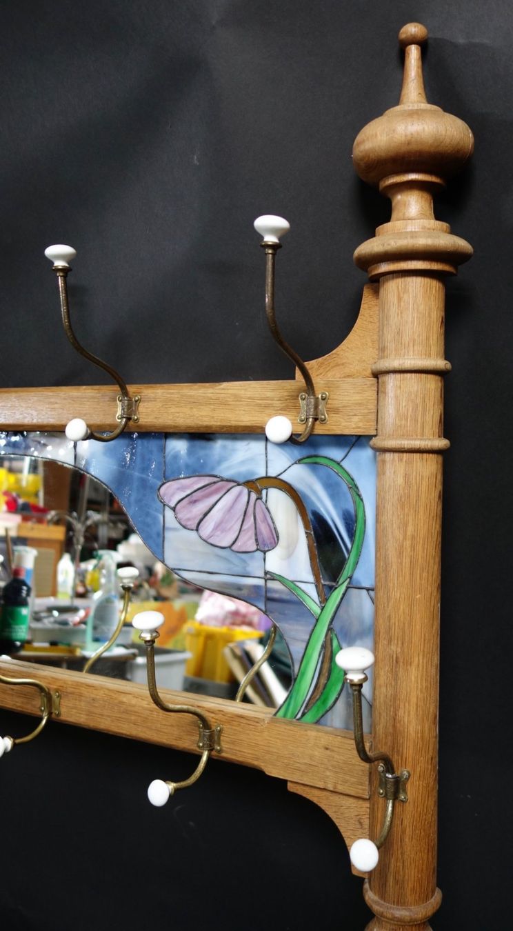 Guardaroba: Jugendstil Wandgarderobe um1900 – Usato da Biel/Bienne venduto da Rothar 3