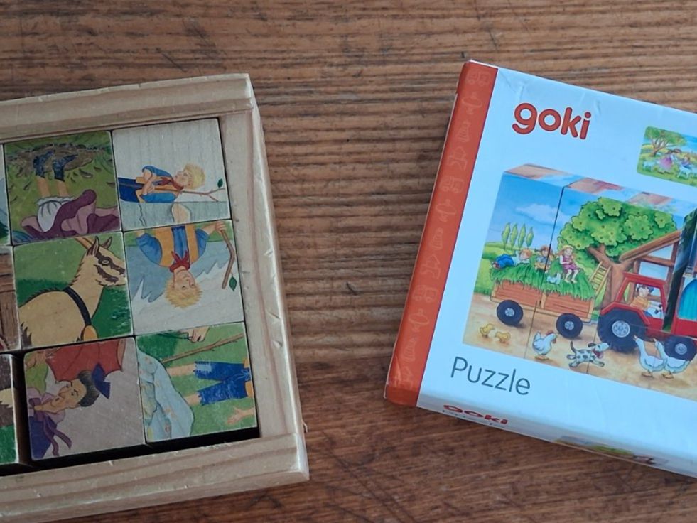 Puzzle: PUZZLER - HOLZ - Würfel - 2X - KINDER – Usato da Luzern venduto da miocarobabbonetoscan