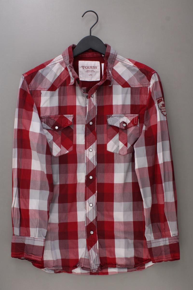 Camicie: Guess Karohemd Gr. L kariert Langarm rot – Usato da Neustadt an der Waldnaab venduto da SecondLifeFashion