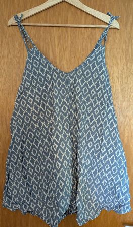 Sommerkleid blau weiss