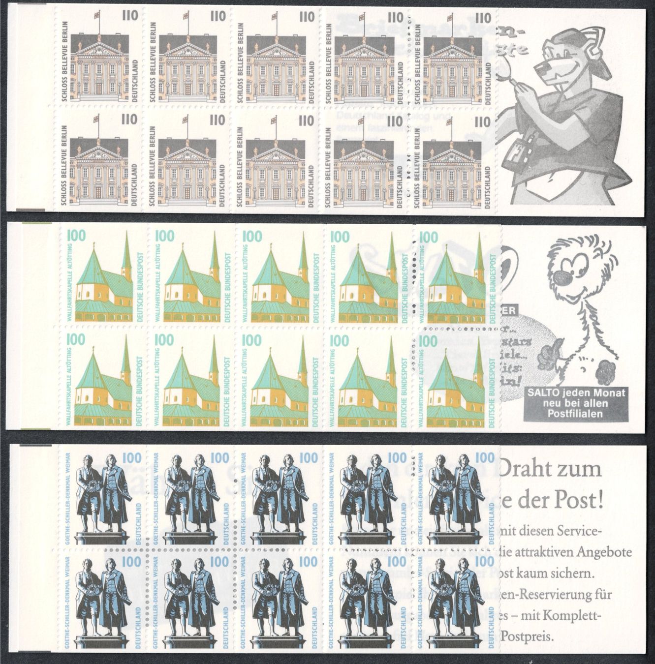 Alle Briefmarken: BRD 3 Markenhefte komplett - ungebraucht – Neu (gemäss Beschreibung) aus Kriens von goofy46
