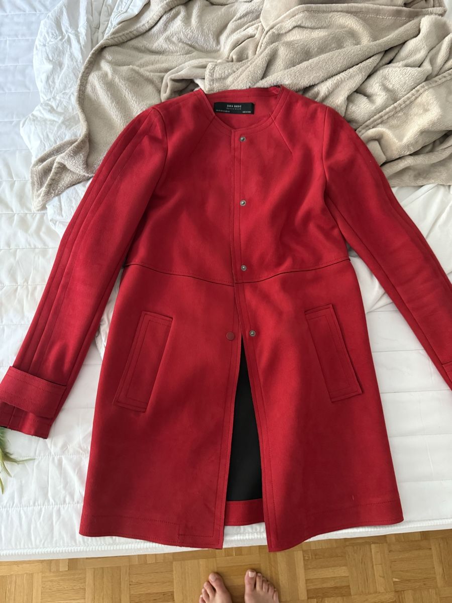 Zara Cappotti: Zara Basic Jacke, Grösse XS, Rot, Übergangsjacke, Neuwertig! – Usato da Adliswil venduto da wio_78dl