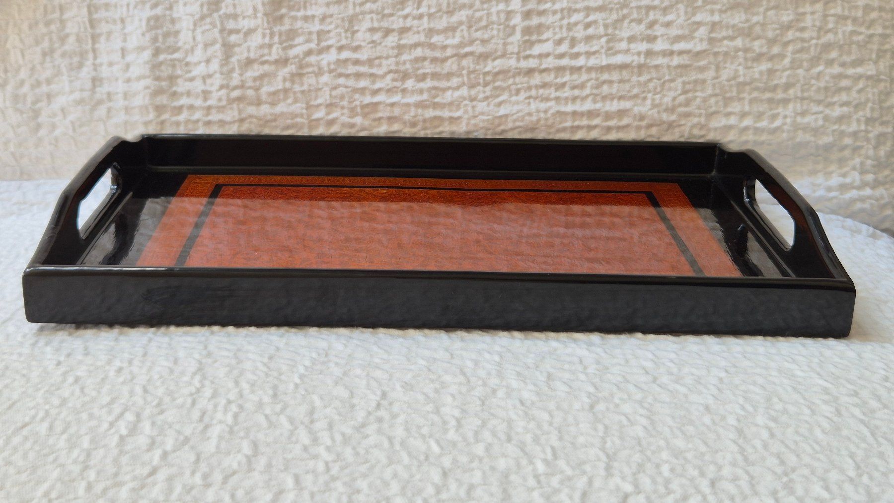 Servierplatten: Schönes Vintage Servierbrett, Tablett, Lack, Geschenk. – Neu (gemäss Beschreibung) aus Wabern von O_b_u 1