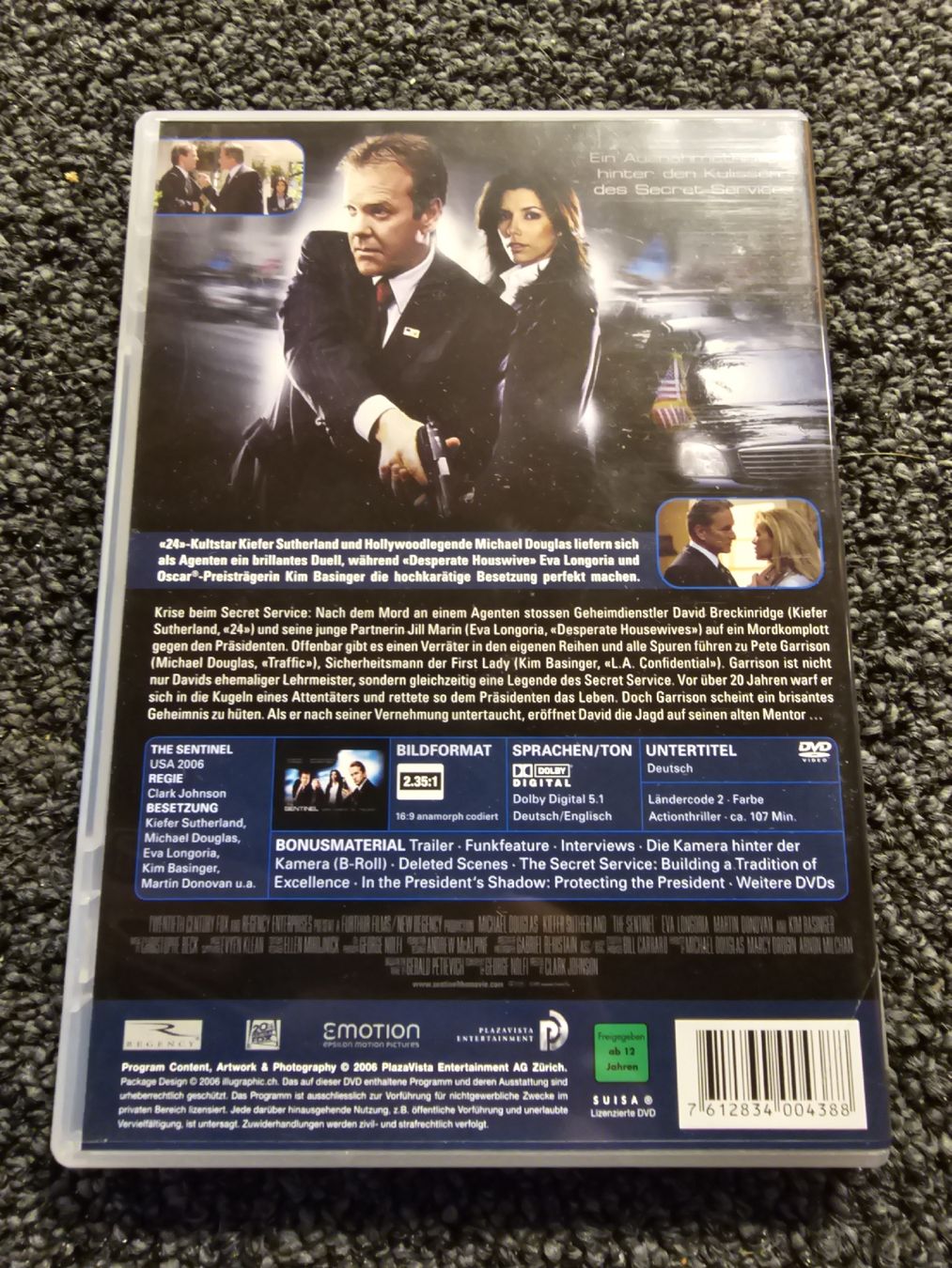 Tutti i DVDs: DVD The Sentinel (21270) – Usato da Ruswil venduto da jan_bxl5 1