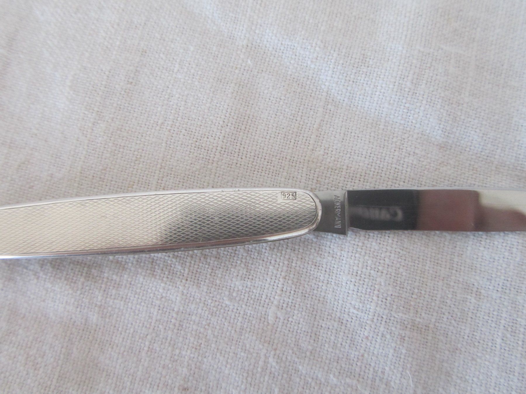 Taschenmesser: Taschenmesser 925 Silber 2 Klingen gebraucht – Gebraucht aus Seengen von mikelele 1