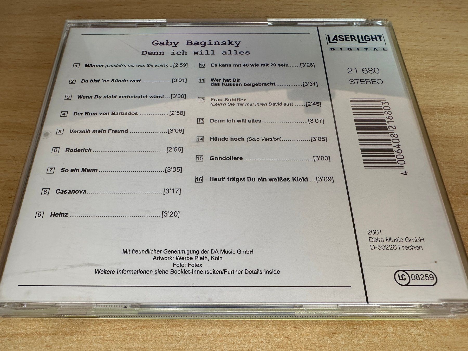 CD: Gaby Baginsky – Denn Ich Will Alles – Usato da Rikon im Tösstal venduto da Alpenmutz 1
