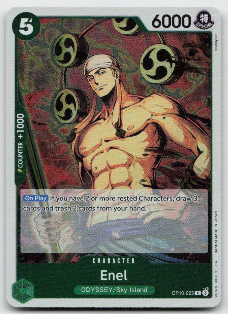 Bandai Carte collezionabili: One Piece Enel OP10-025 R – Usato da Lugano venduto da VlaseCard