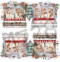 Serviette boutique de noel (1728) 2Stk.