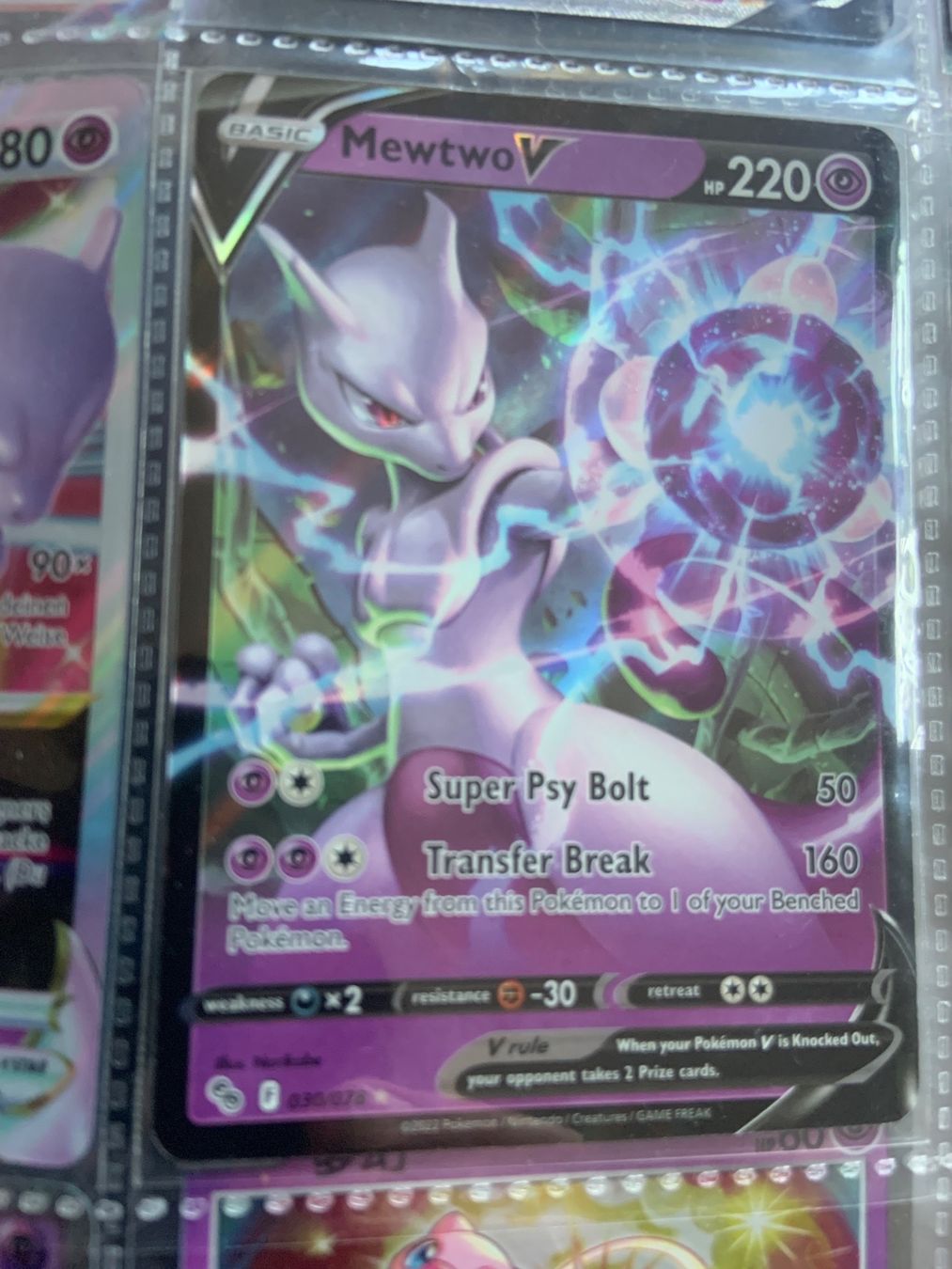 Pokémon Cartes à collectionner: Mewtwo V - 030/078 - EN – D'occasion à Wünnewil par Dreibein
